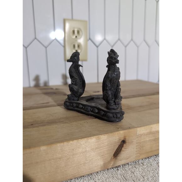 Dragon Candle Holder, Dragon Statue Decor, Tea Light Figure, Collectible Dragon - Picture 3 of 6